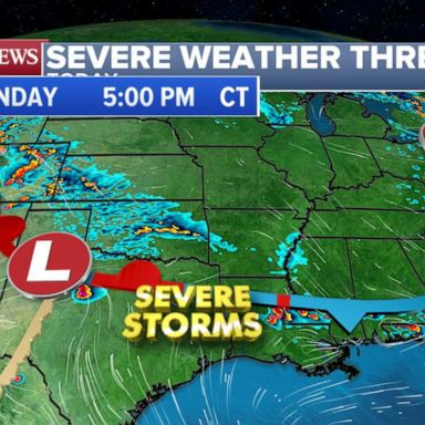 VIDEO: Severe thunderstorms possible across the country