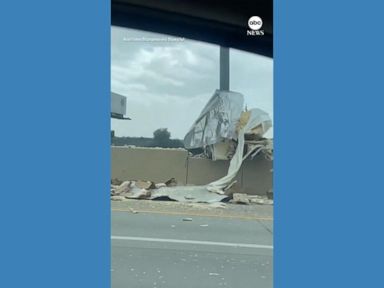 WATCH: Truck loses load of french fries on Utah highway