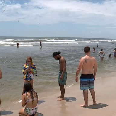 Police responded to two reports of possible shark bites in separate locations around the same time Tuesday off the south shore of Long Island, New York, authorities said.