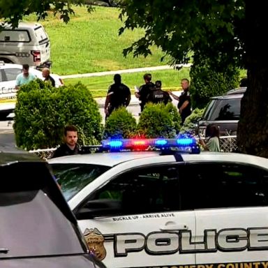 Four people were injured after and the suspect is dead after an “unprovoked” stabbing in Maryland on Saturday.