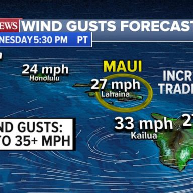 VIDEO: Weather conditions may interfere with the recovery efforts on Maui. 