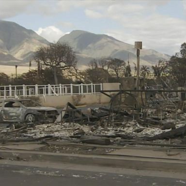 VIDEO: Survivors in Maui wildfires face limited electricity and cell phone service