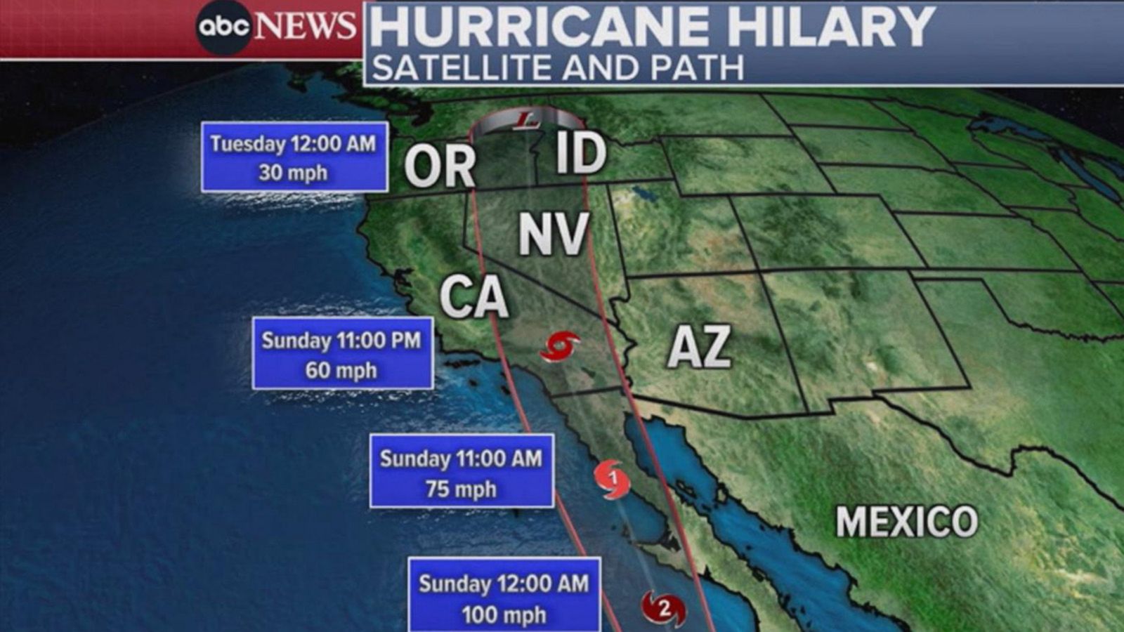 ABC News Live Tracking Hurricane Hilary Good Morning America