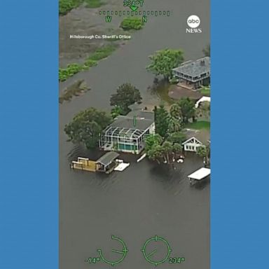 VIDEO: Chopper footages shows extensive flooding, damage from Hurricane Idalia