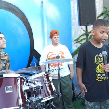 VIDEO: Seeking Sunshine: 9-year-old blind drummer’s dreams fulfilled by rock star 