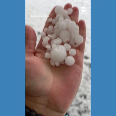 VIDEO: Hail blankets city in New Mexico