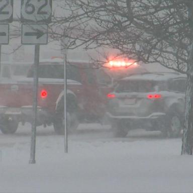 VIDEO: Coldest air of the season creating heavy lake effect snow 