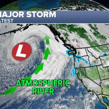 VIDEO: Flood threat and avalanche warning for western US 