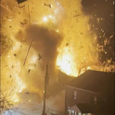 VIDEO: Massive blast destroys home during police search