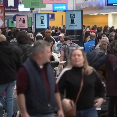 VIDEO: Millions of Americans hit the skies ahead of Christmas 