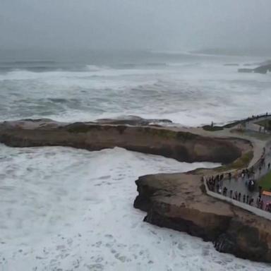 VIDEO: Massive waves batter coast of California