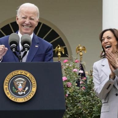 VIDEO: Biden, Harris campaign for abortion rights 