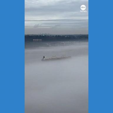 VIDEO: Boat appears to be sailing on clouds