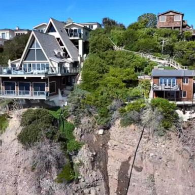 VIDEO: Landslide leaves California mansions teetering on cliff’s edge 