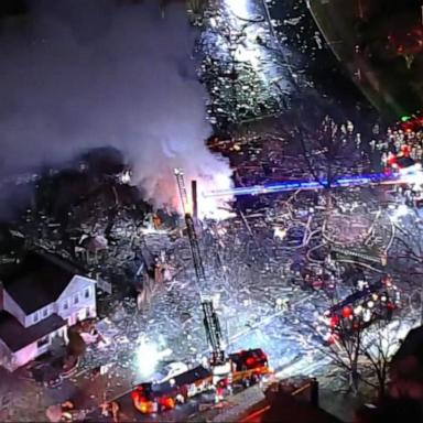 A house explosion in Virginia has killed one firefighter and injured several others, officials said.