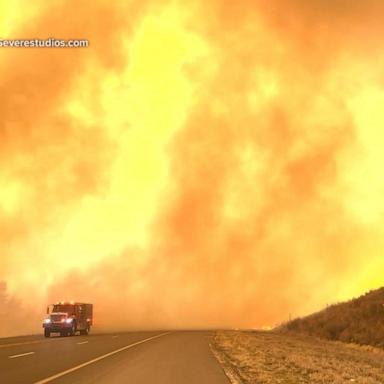 VIDEO: Raging Texas wildfires spark disaster declaration