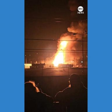 VIDEO: 19-year-old killed after being struck by canister following fiery explosion in Michigan