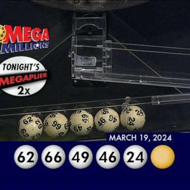 Winning numbers were drawn Tuesday evening for the Mega Millions $893 million jackpot. The winning numbers were 24, 46, 49, 62, 66 and gold Mega Ball 7.