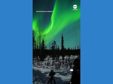 WATCH:  Northern Lights dazzle spectators in Alaska