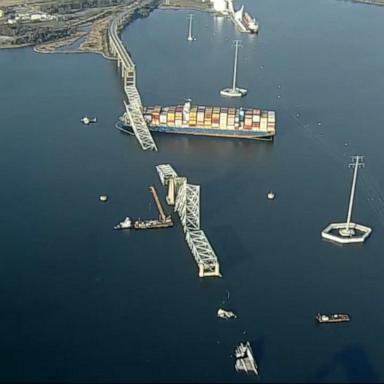 VIDEO: Around the clock effort to clear the debris from Baltimore bridge crash