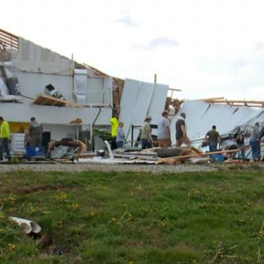 Gov. Andy Beshear attributed one confirmed death to a car accident during the first round of storms that hit the Bluegrass State. 