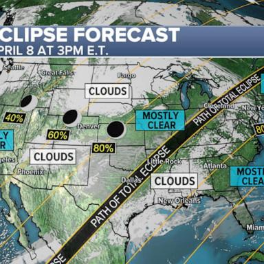 VIDEO: Clouds could block view of the eclipse in some areas