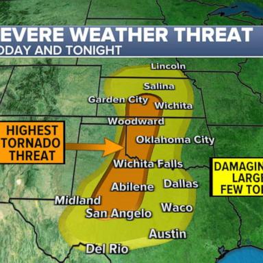 VIDEO: Area recently hit with 13 reported tornadoes expected to encounter more severe storms