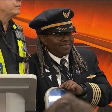 Hired by United 34 years ago, Theresa Claiborne previously made history as the first Black female pilot in the U.S. Air Force.