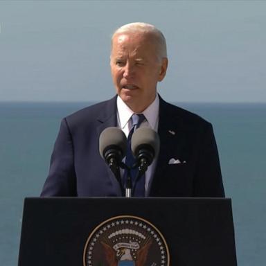 VIDEO: President Biden defends democracy in D-Day speech