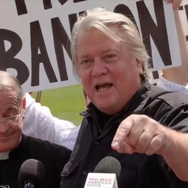 VIDEO: Steve Bannon begins 4-month sentence: 'I'm proud to go to prison'