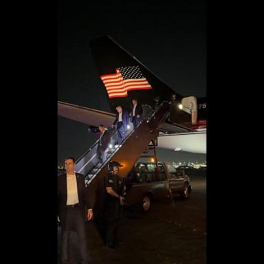 VIDEO: Donald Trump arrives in New Jersey after assassination attempt