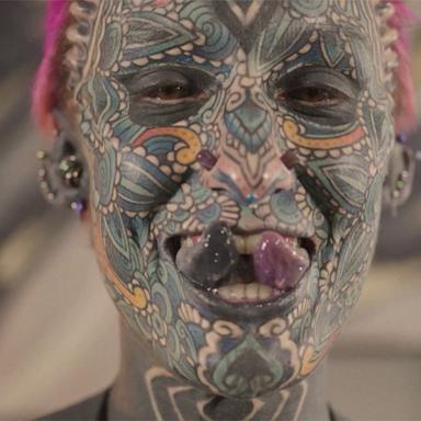 VIDEO: Woman bags world records for most tattoos