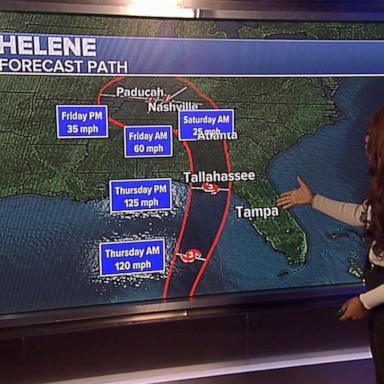 VIDEO: Hurricane Helene gains strength as it heads toward Florida