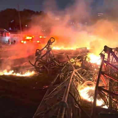 The crash happened at approximately 7:54 p.m. local time, when a private aircraft a struck radio tower in Houston's Second Ward, Houston police said in a press conference Sunday night.