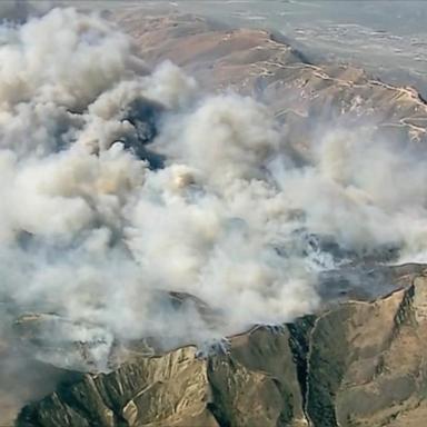 VIDEO: California firefighters ‘in defensive mode’ with Mountain Fire