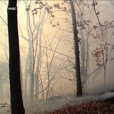 Wildfires erupt in New Jersey, fueled by dry, windy conditions