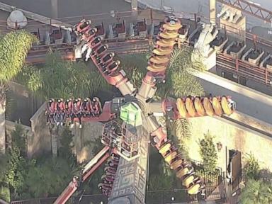 WATCH:  Knott's Berry Farm visitors stuck on ride for hours