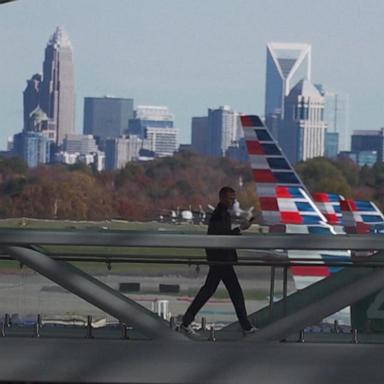 Service workers at Charlotte Douglas International Airport have gone on strike during a busy week of Thanksgiving travel to protest what they say are unlivable wages.