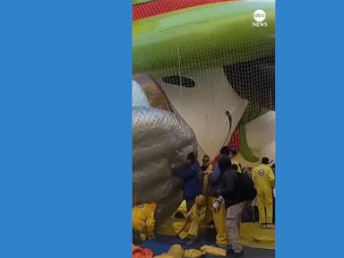 WATCH:  Workers inflate Macy's Thanksgiving Day Parade balloons