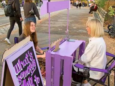 WATCH:  Grandmothers dole out life advice at pop-up stand