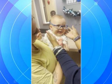 WATCH:  Baby sees clearly for the first time