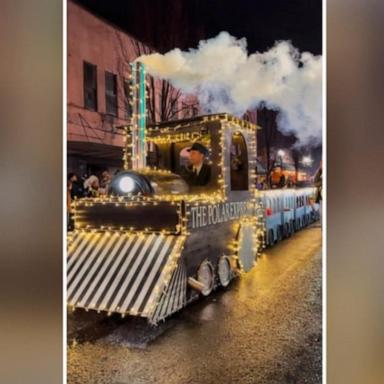 ABC News’ Danny New spoke to Mason Smith who took on the challenge when his daughter asked him to create their very own locomotive inspired by the holiday film.