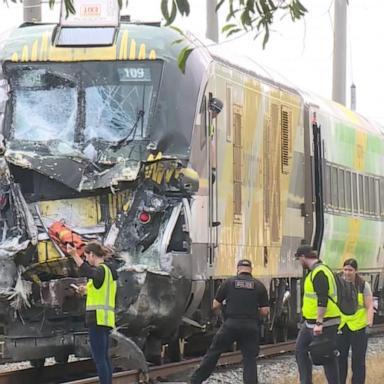 Brightline train collides with fire truck in Florida