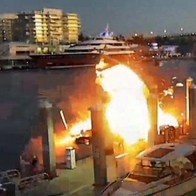 The boat explosion occurred at approximately 6 p.m. on Monday and was caught on the live feed of an EarthCam set up at the dock.