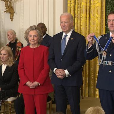 VIDEO: Biden Presidential Medal of Freedom honorees include Hillary Clinton, Bono