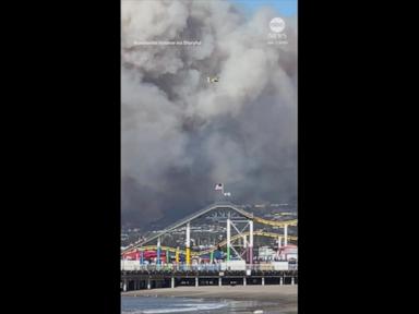 WATCH:  Southern California brush fire fills sky with smoke