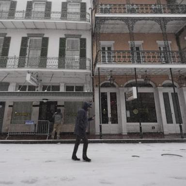 VIDEO: Snowstorm 'was a rare event for us,' says New Orleans entrepreneur