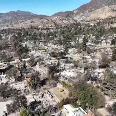 VIDEO: New threat of mudslides for California fire zone