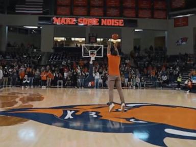 WATCH:  A-Rod sinks half-court shot, winning student $10,000