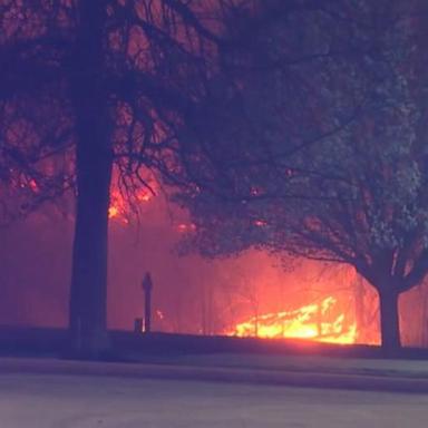 VIDEO: Residents assess damage after Oklahoma wildfires